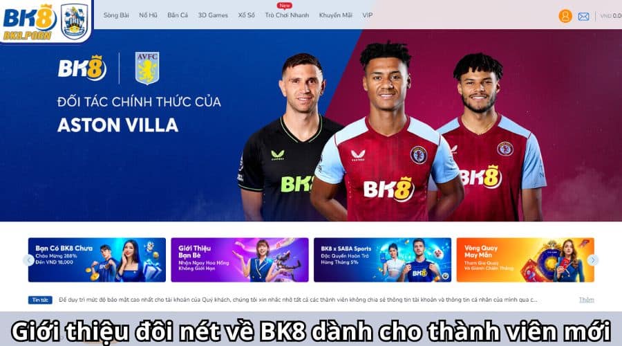 Giới thiệu đôi nét về nhà cái BK8 